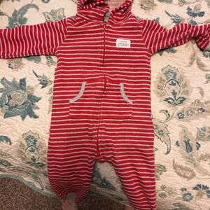 Gerber Red and White Striped Bodysuit
